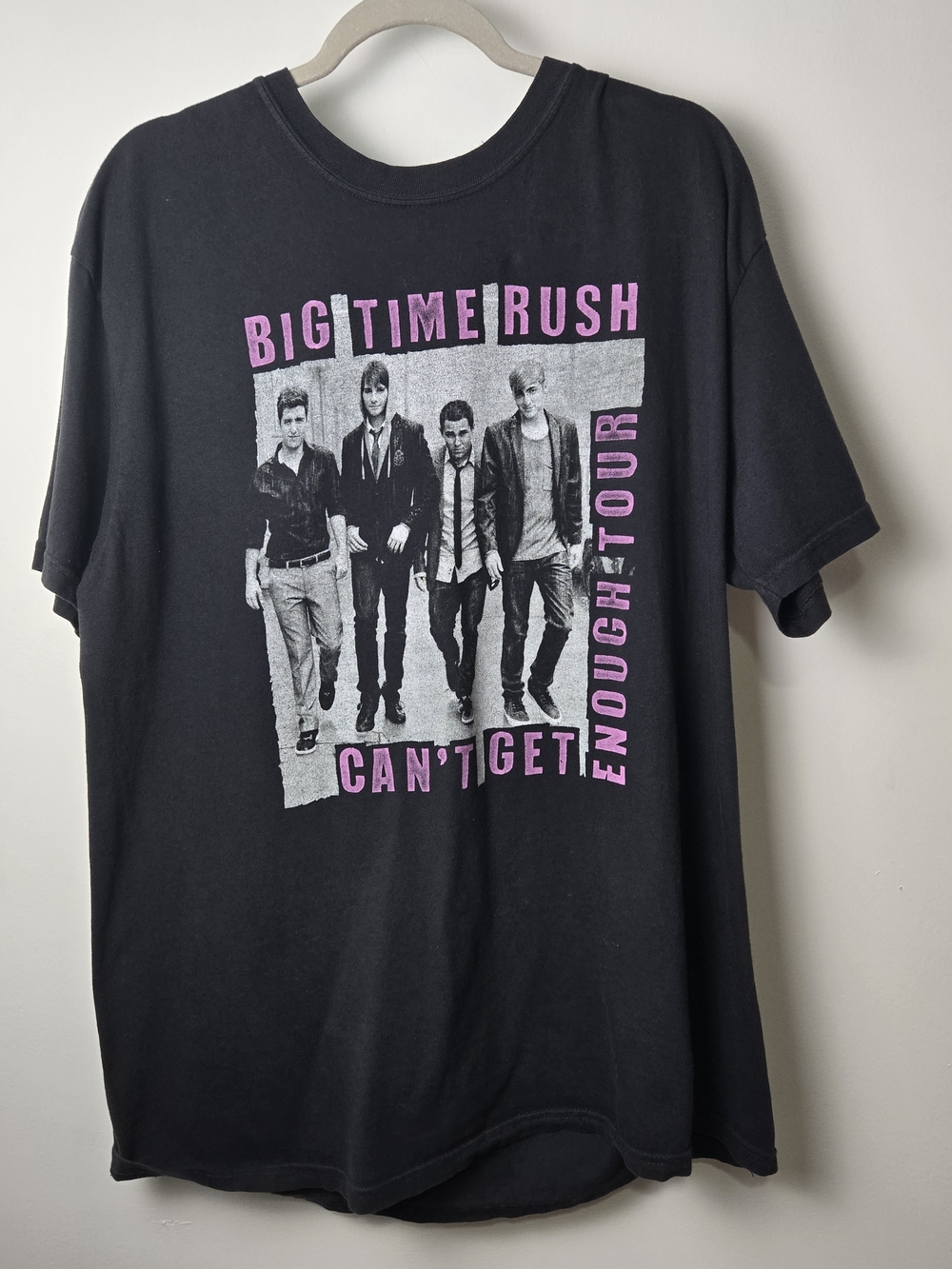 Big Time Rush Can't Get Enough Tour Graphic Tee - Black/Pink